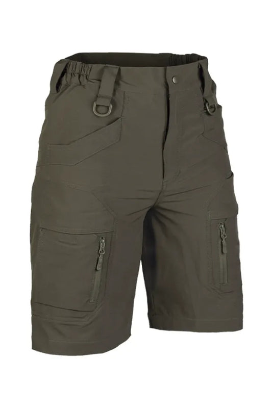 Ranger Green Elastic Assault Shorts – Pantaloni Scurți Tactici Slim Fit, Flexibili și Eficienți