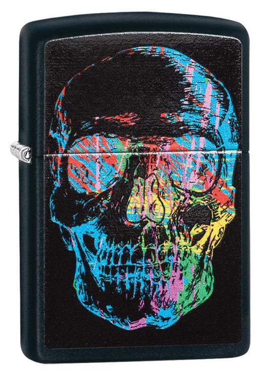 Bricheta originala Zippo Colorful Skull