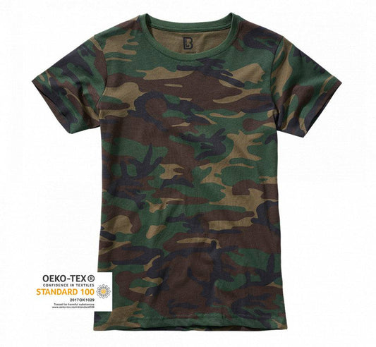 Tricou Dama Brandit Woodland
