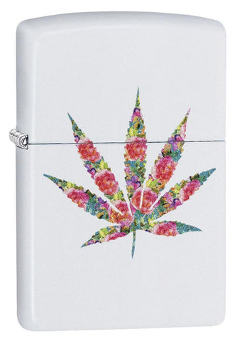 Bricheta originala Zippo Floral Weed Design