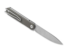 Briceag Real Steel Iris Front Flipper G10 OD Green – Cuțit EDC Slim, Ușor și Modern