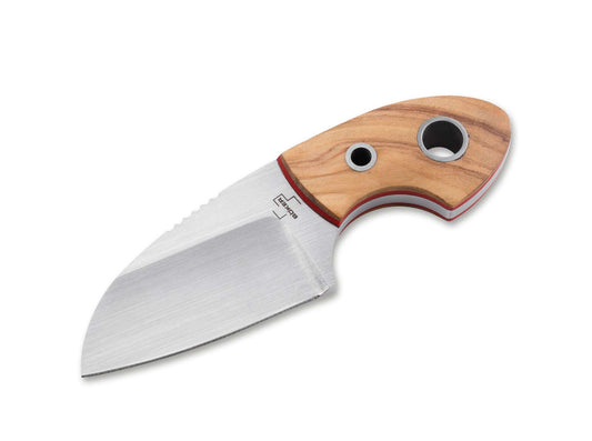 Cuțit Böker Plus Gnome Olive D2 – Ultra Compact, Elegant și Surprinzător de Robust