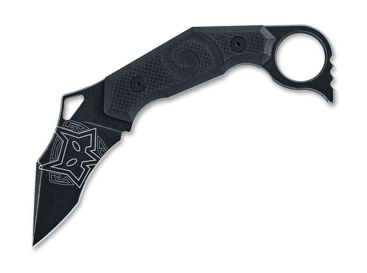 Cuțit Fox Knives Moa Fixed G10 All Black – Compact Premium, Control și Durabilitate