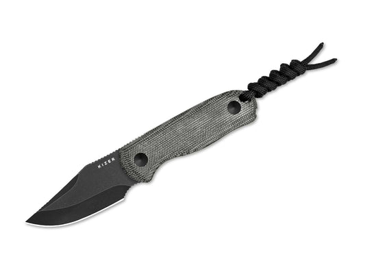 Cuțit Kizer Drop Bear Fixed AEB-L Grey Micarta