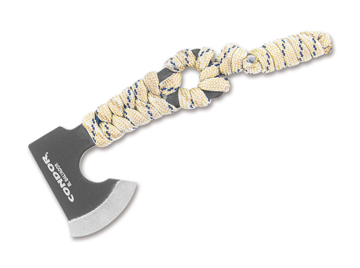 Mini Topor Condor Carlitos Neck Hatchet Camo – Ultra Compact, Ușor și Mereu la Îndemână