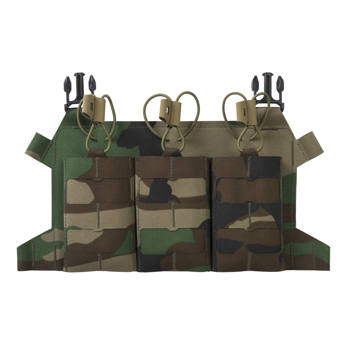 Panel Frontal Helikon-Tex Skeletonized Triple 223 Woodland cu MOLLE/PALS