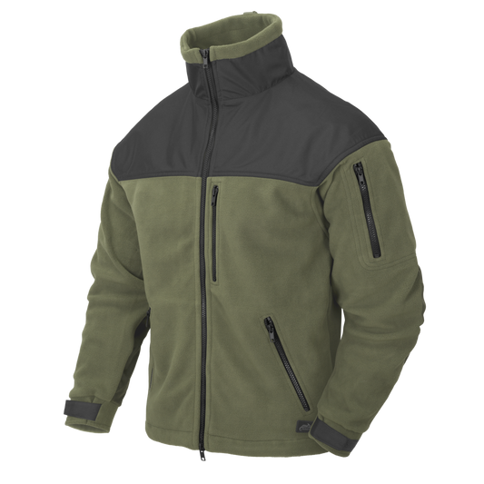 Bluză Fleece Helikon-Tex Umeri Intariți Olive/Negru