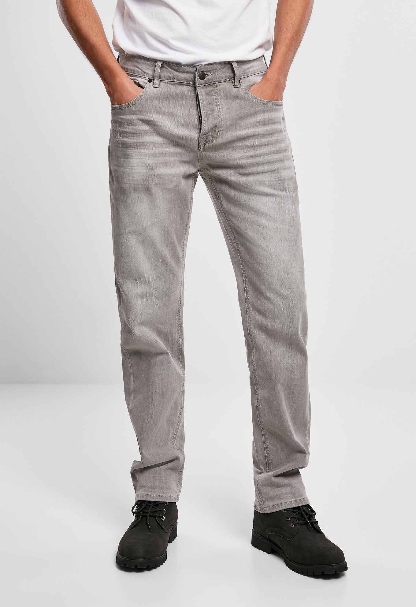 Jake Denim Jeans Grey Denim Brandit - Confort Robust Zilnic