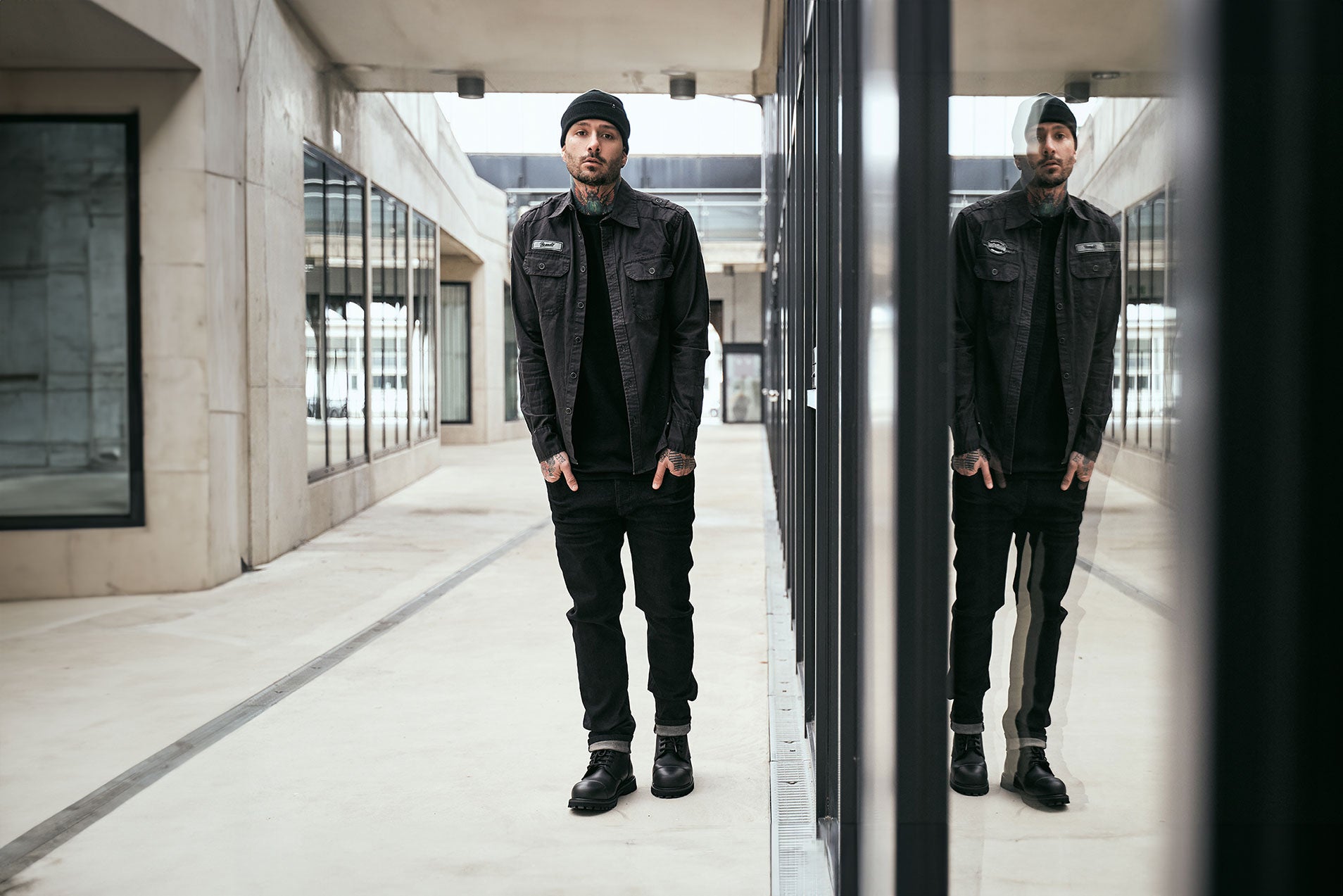 Mason Denim Jeans Negru Brandit - Stil Urban Tactic