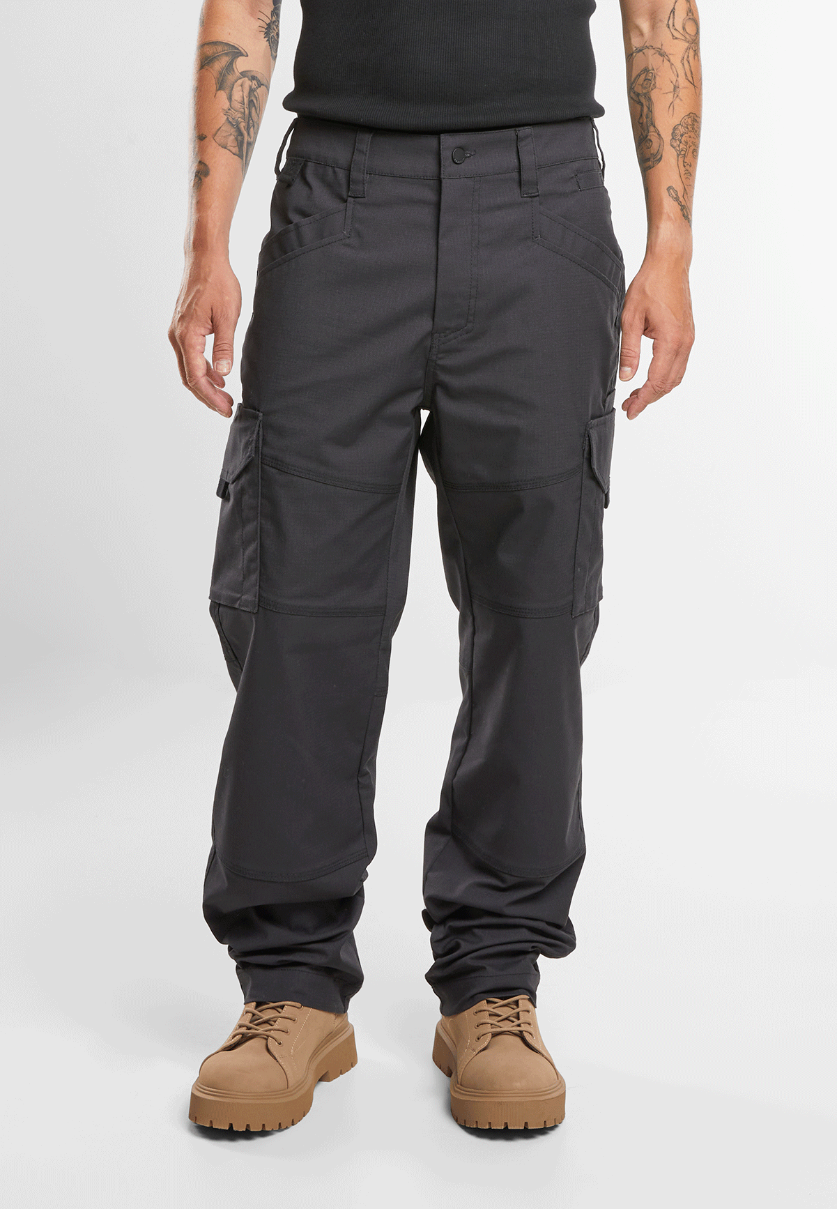 Pantaloni Tactical Ripstop Negru Brandit - Rezistenta pentru Teren