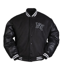 Jachetă Baseball NY Black cu Patch