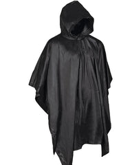 Poncho de Ploaie Negru din Vinil – Ușor, Compact, Versatil
