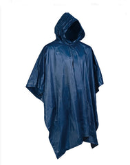 Poncho de Ploaie Albastru Închis – Compact și Versatil