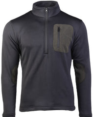 Pulover Thermo-Fleece Negru cu Fermuar