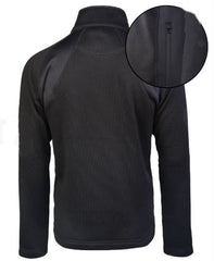 Jachetă Fleece Outdoor Neagră pentru Vreme Rece