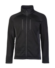 Jachetă Fleece Outdoor Neagră pentru Vreme Rece