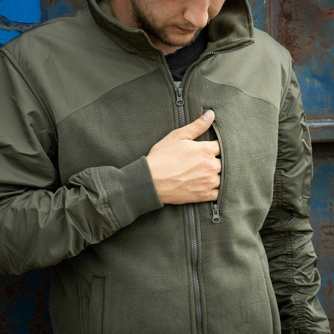 Jacheta  MA-1 Fleece Bomber Oliv