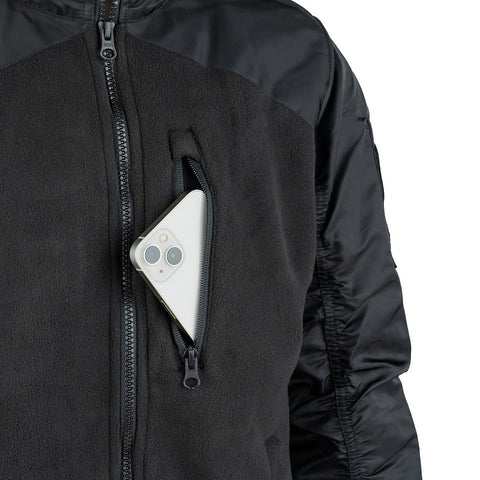 Jacheta  MA-1 Fleece Bomber Black