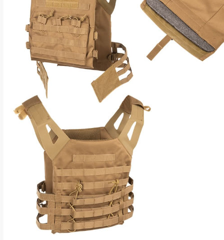 Vestă Tactică Plate Carrier Coyote Gen.II – MOLLE