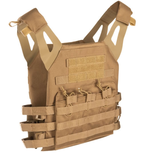 Vestă Tactică Plate Carrier Coyote Gen.II – MOLLE