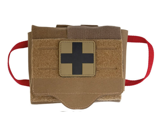 Borsetă Medicală IFAK Quick Draw Pack Dark Coyote – Acces Instant la Echipamentul de Prim Ajutor