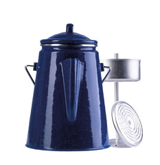 Cafetieră Emailată cu Percolator Albastru– 2L