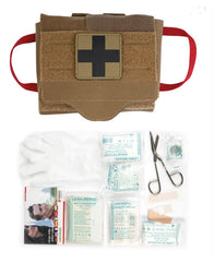 Trusă Medicală IFAK Quick Draw Pack 25 Piese Dark Coyote – Kit Tactic Complet pentru Situații de Urgență