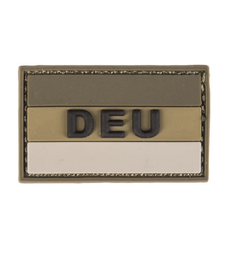 Patch 3D „DEU” Bundeswehr PVC cu Velcro - 8,5 x 5,5 cm