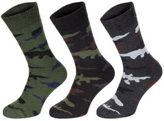 Șosete Esercito Camuflaj, semi-lungi, set 3 perechi - Poliester, Bumbac