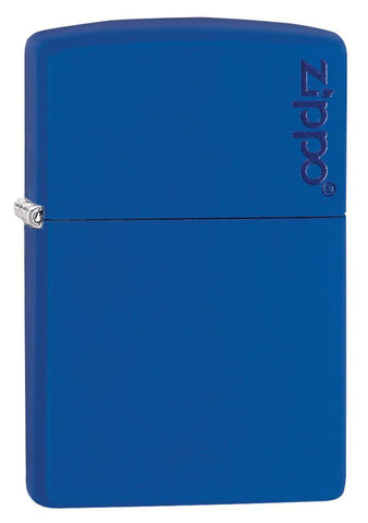 Bricheta originala Zippo Classic Royal Blue Matte Zippo Logo