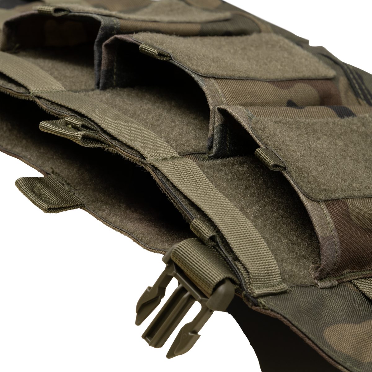 Chest Rig Chicom Helikon-Tex Woodland – Cordura 500D, 3 Buzunare Încărcătoare - poza 8