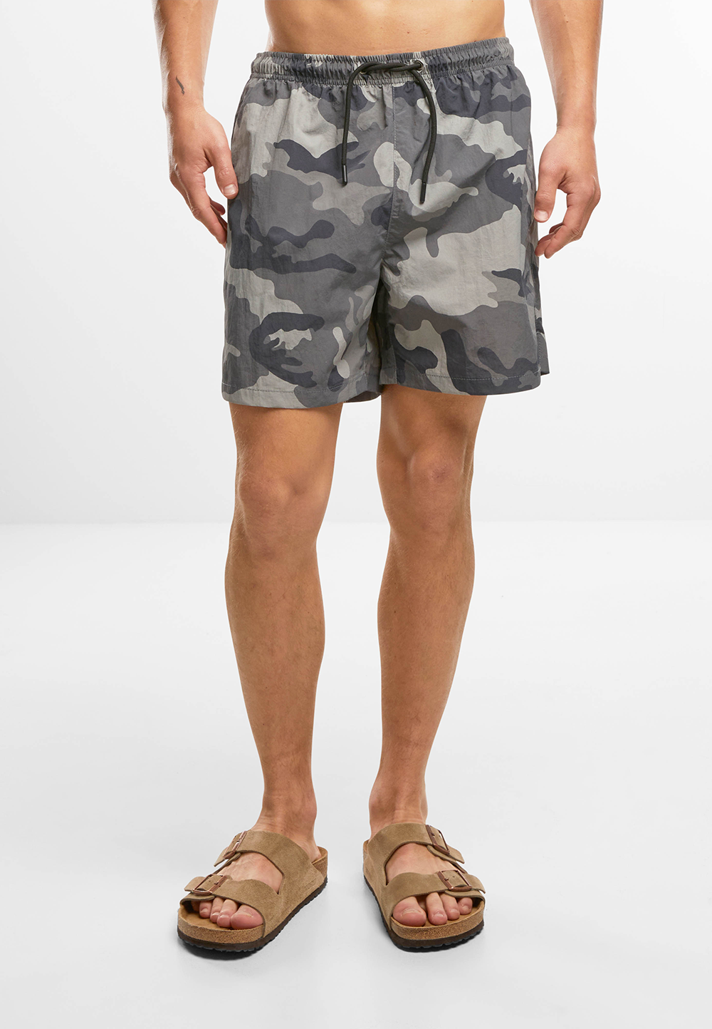 Short de Baie Basic Grey Camo Brandit - Uscare Rapida