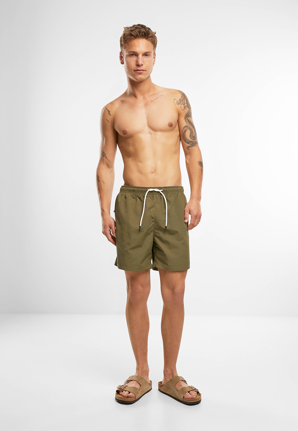 Short de Baie Basic Olive Brandit - Uscare Rapida