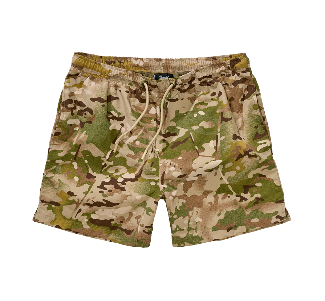 Short de Baie Basic Tactical Camo Brandit - Uscare Rapida