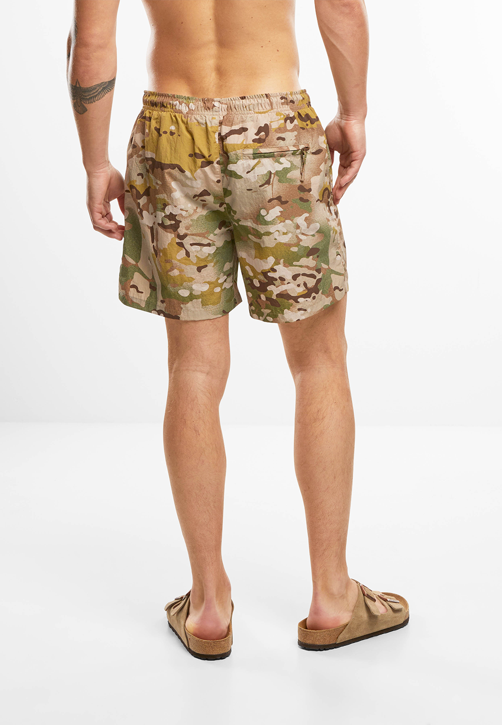 Short de Baie Basic Tactical Camo Brandit - Uscare Rapida