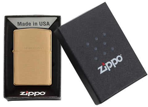 Bricheta originala Zippo Classic Brushed Solid Brass