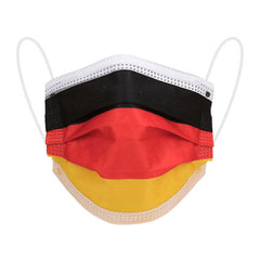 Măști Faciale Tactice Germania - Imprimat | 3 straturi, Anti-praf
