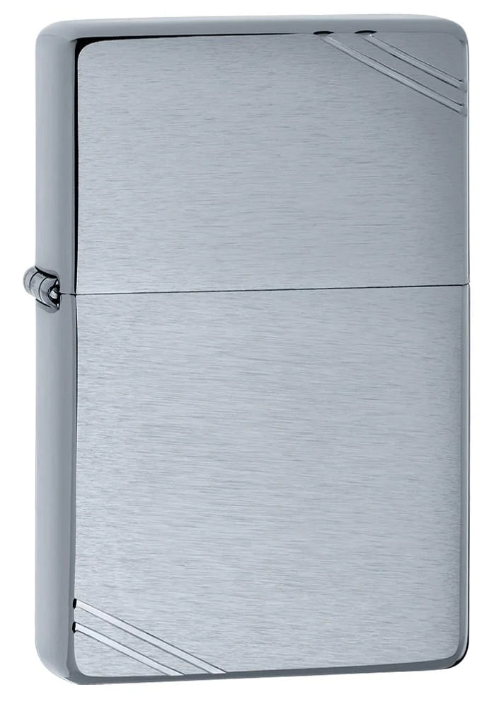 Bricheta originala Zippo Brushed Chrome Vintage with Slashes