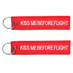 Breloc 2x Kiss me before flight #71 - Diverse | 100% Nailon