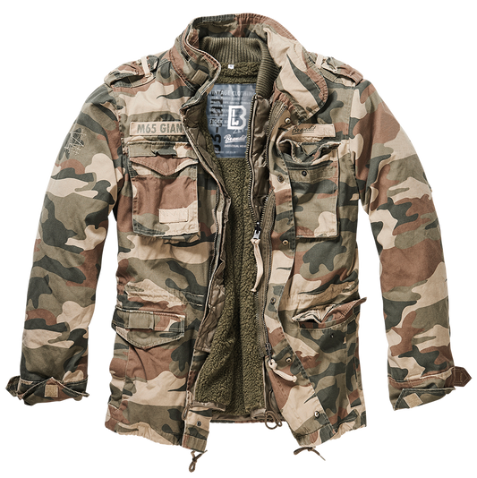 Geaca M65 Giant Light Woodland Brandit - Usor si Robust