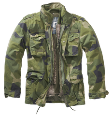Geaca M65 Giant Swedish Camo/Olive/Blue Brandit - Versatilitate Tactică