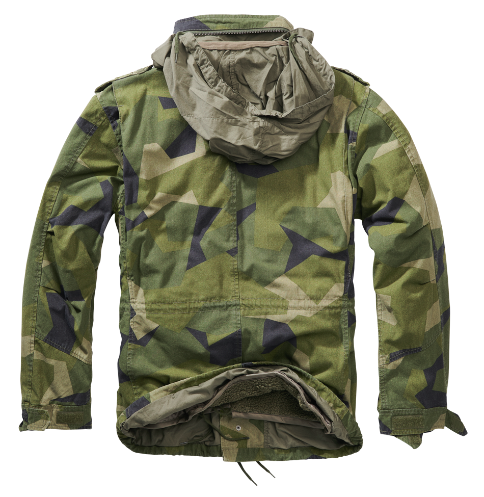 Geaca M65 Giant Swedish Camo/Olive/Blue Brandit - Versatilitate Tactică