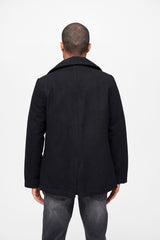Veston Pea Coat Negru Brandit - Caldura si Stil Clasic