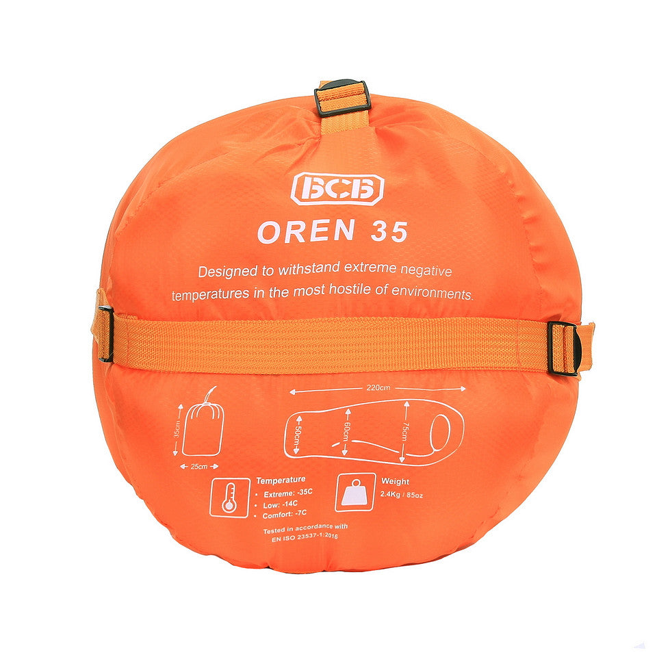 Sac de dormit BCB Winter Oren 35 - Portocaliu | Extreme -35°C, Ripstop