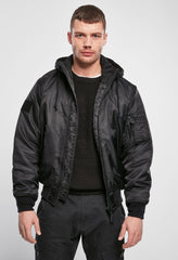 Geaca MA1 Sweat Hooded Negru Brandit - Caldura si Rezistenta