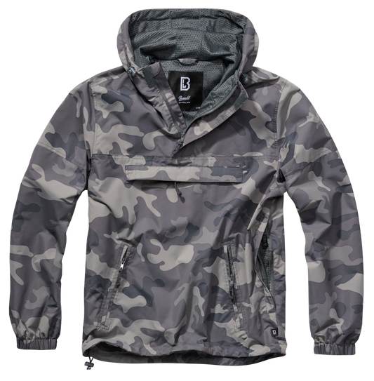 Geaca de Vant Summer Grey Camo Brandit - Protectie Usoara