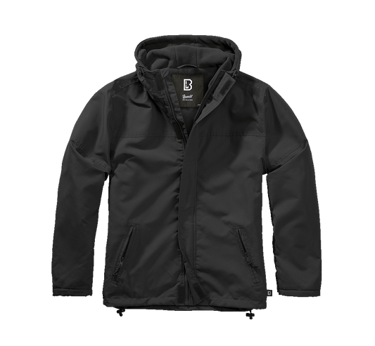 Geaca de Vant Frontzip Negru Brandit - Performanta Tactica