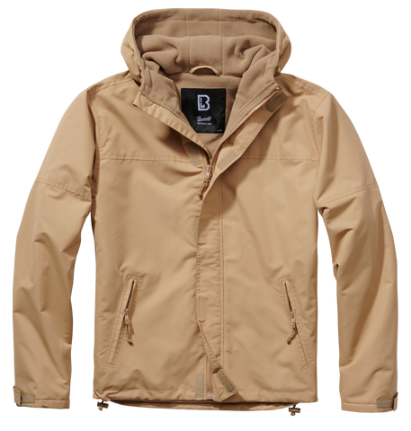 Jacheta Windbreaker Cu Fermuar Camel