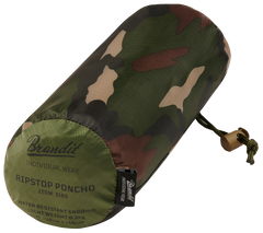 Poncho Ripstop Woodland Brandit - Protectie Ultima Ora