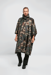 Poncho Ripstop Woodland Brandit - Protectie Ultima Ora